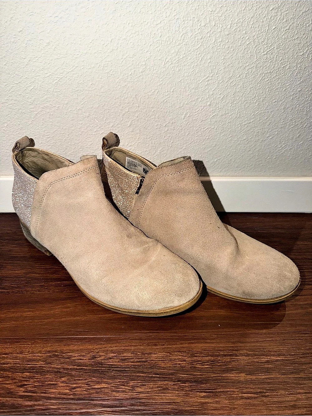 TOMS Glitter Heel Ankle Boots